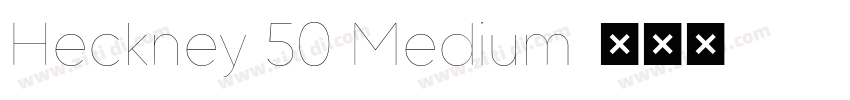 Heckney 50 Medium字体转换